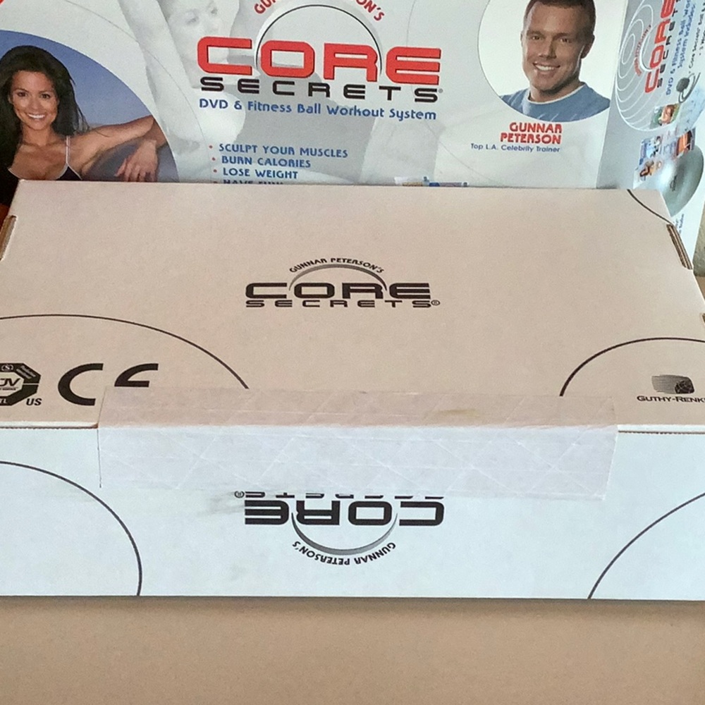 Gunnar Peterson's Core Secrets Fitness Ball Workout System - New, Sealed Box